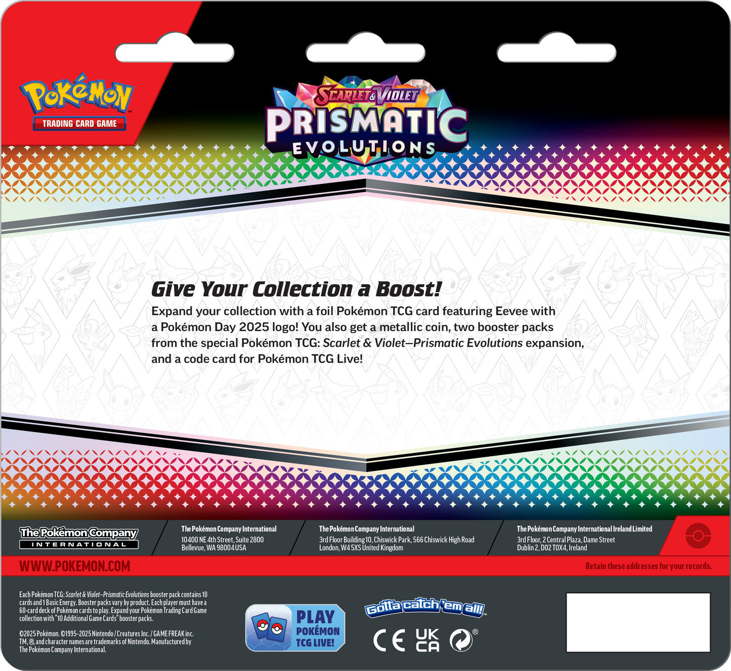 Pokémon TCG: Scarlet & Violet 8.5: Prismatic Evolutions: 2-Booster Blister