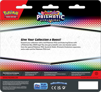 Pokémon TCG: Scarlet & Violet 8.5: Prismatic Evolutions: 2-Booster Blister