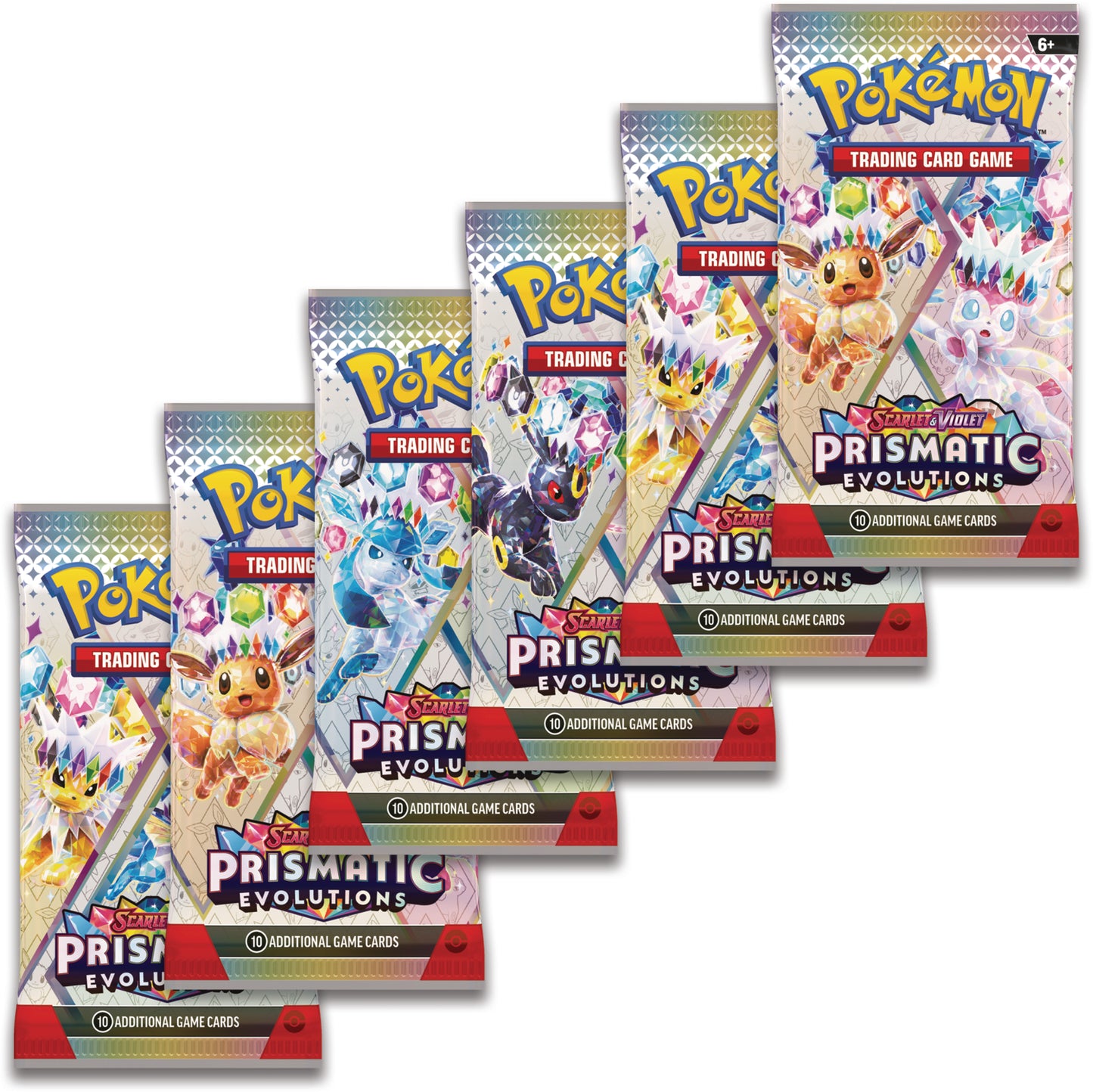 Pokémon TCG: Scarlet & Violet-Prismatic Evolutions Booster Bundle (6 Packs)