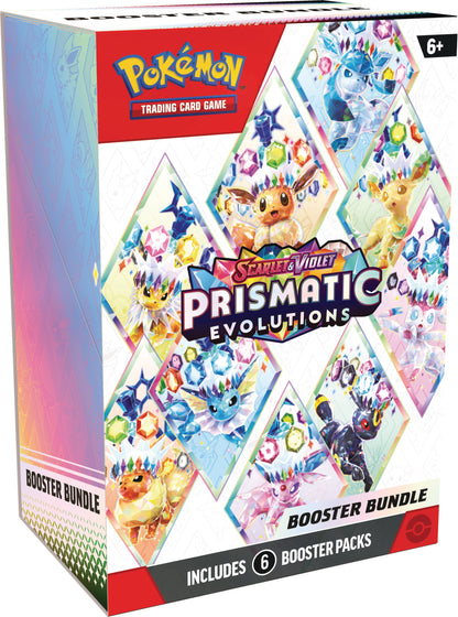 Pokémon TCG: Scarlet & Violet-Prismatic Evolutions Booster Bundle (6 Packs)