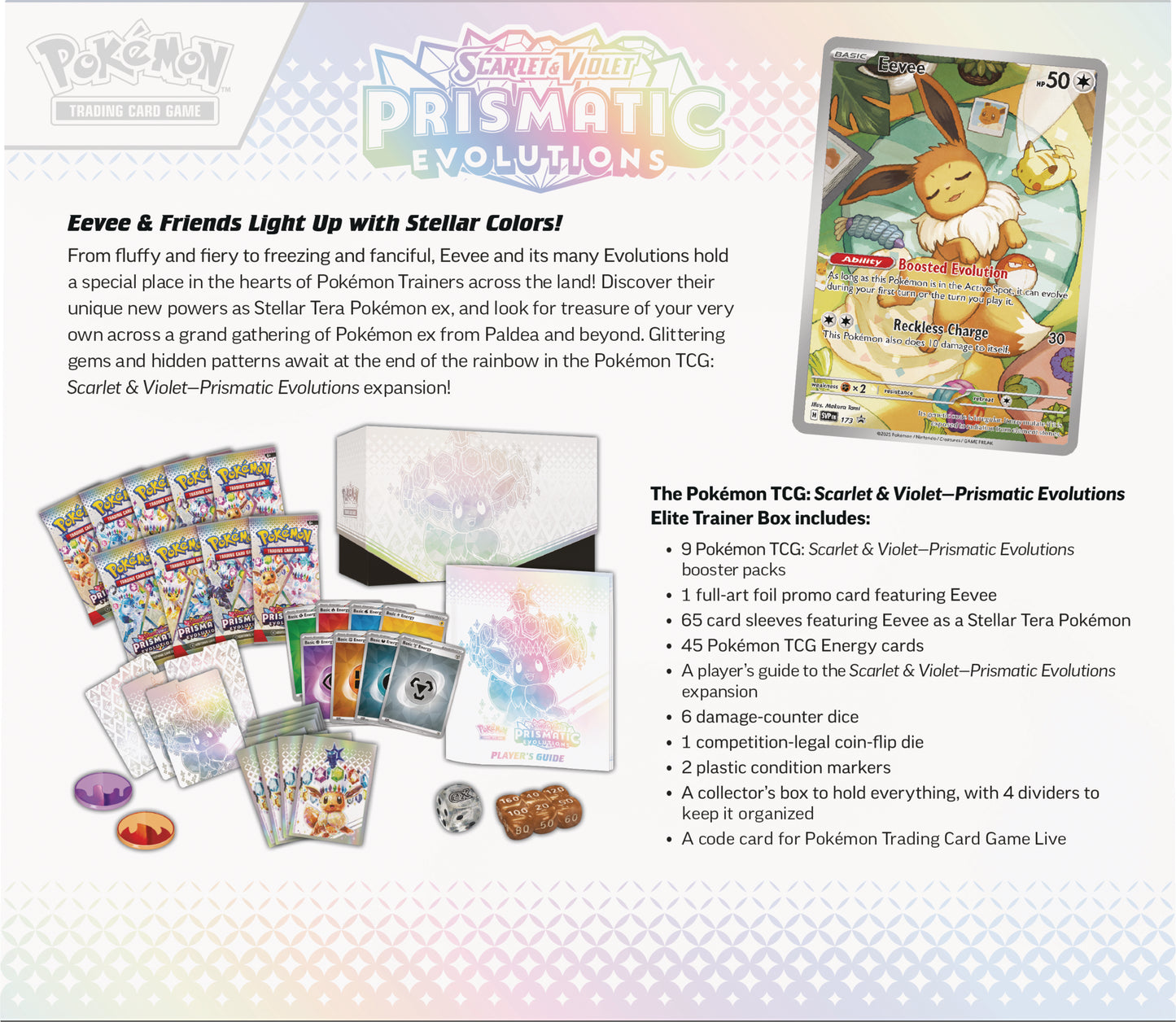 Pokémon TCG: Scarlet & Violet 8.5: Prismatic Evolutions: Elite Trainer Box