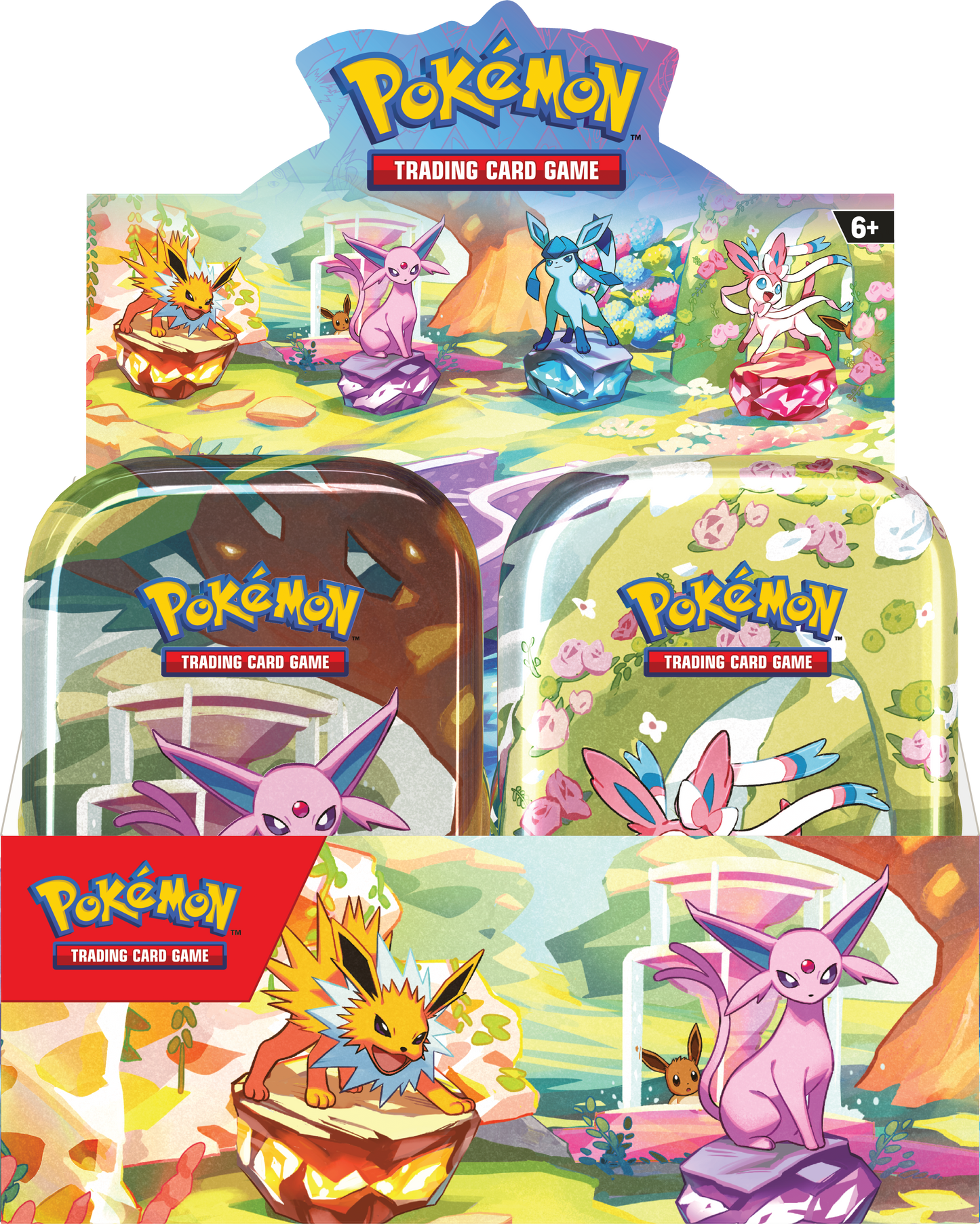 Pokémon TCG: Scarlet & Violet 8.5: Prismatic Evolutions: Mini Tin Display