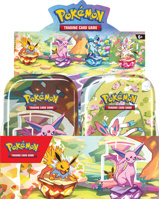 Pokémon TCG: Scarlet & Violet 8.5: Prismatic Evolutions: Mini Tin Display