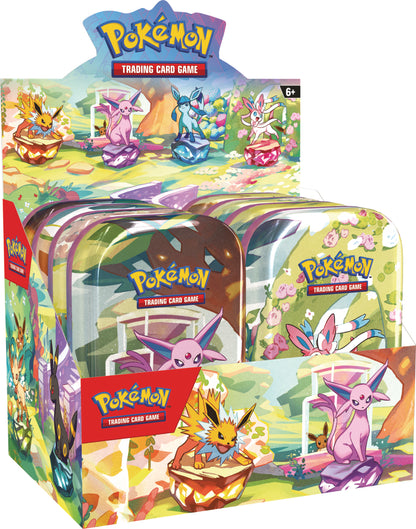 Pokémon TCG: Scarlet & Violet 8.5: Prismatic Evolutions: Mini Tin Display