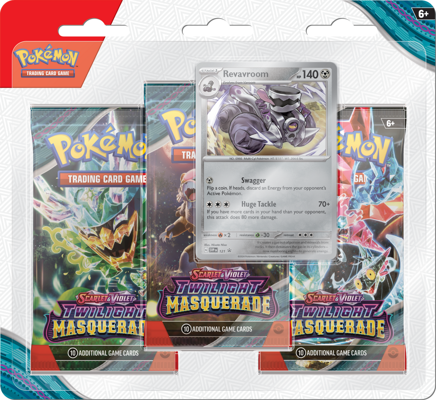 Scarlet & Violet-Twilight Masquerade 3 Booster Packs - Styles May Vary Order 2 for Both