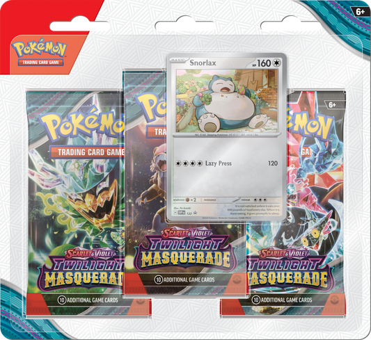 Scarlet & Violet-Twilight Masquerade 3 Booster Packs - Styles May Vary Order 2 for Both